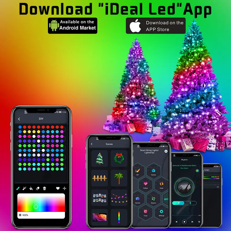 RGB 200 LED girlianda