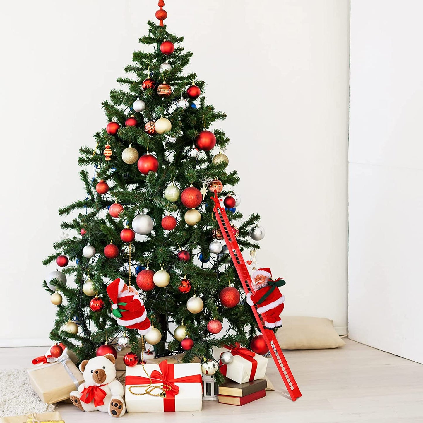 Kalėdų Senelis Laipiojantis Kopėčiomis 🎅