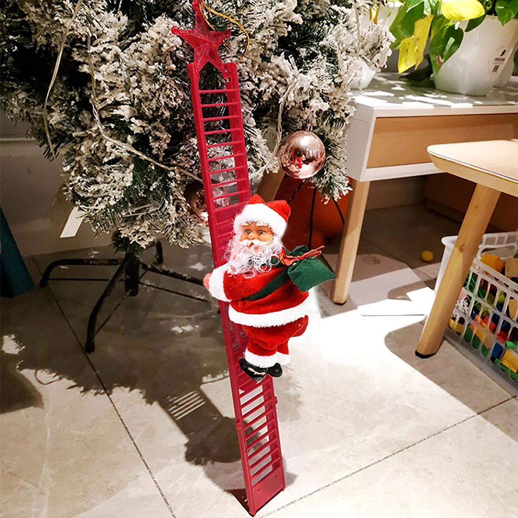 Kalėdų Senelis Laipiojantis Kopėčiomis 🎅